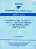 Garis-Garis Besar Program Pengajaran Dan Satuan Acara Pengajaran (Gbpp&Sap)